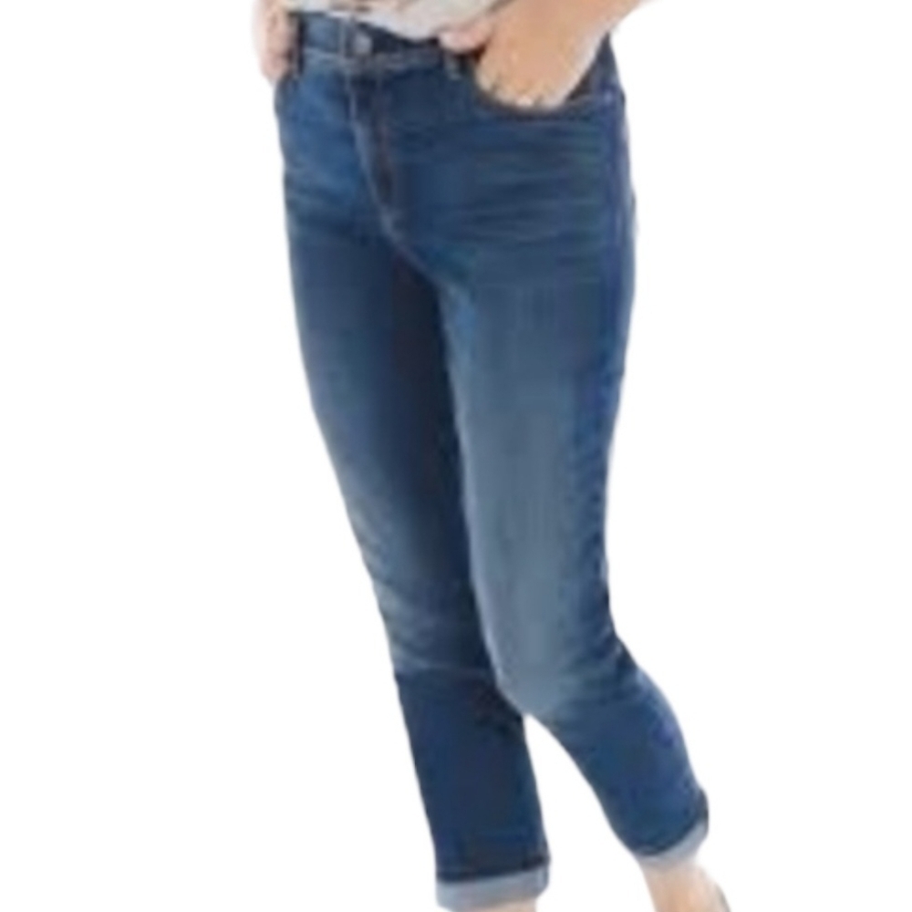 𝅺chico capri ankle cropped jeans sz 1